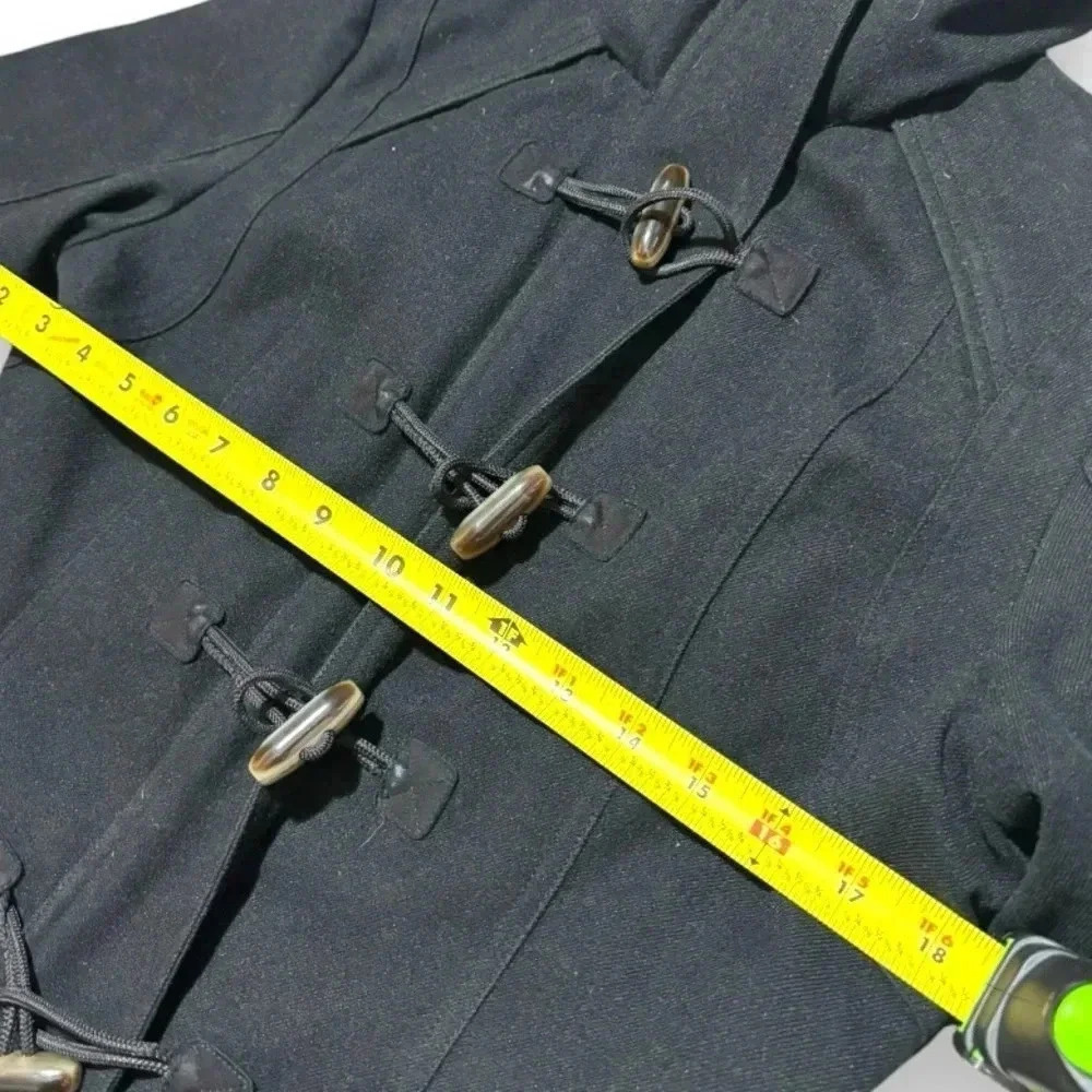 Merrell Women’s Opti-Warm Toggle Closure Black Sm Hooded Mid Length Duffel Coat - Picture 14 of 16